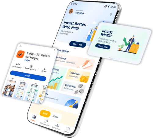 Indipe app on smartphone