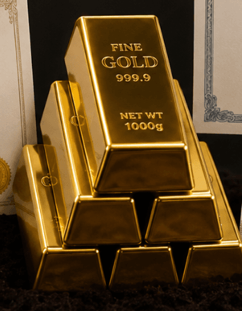 Stack of precious metal bars